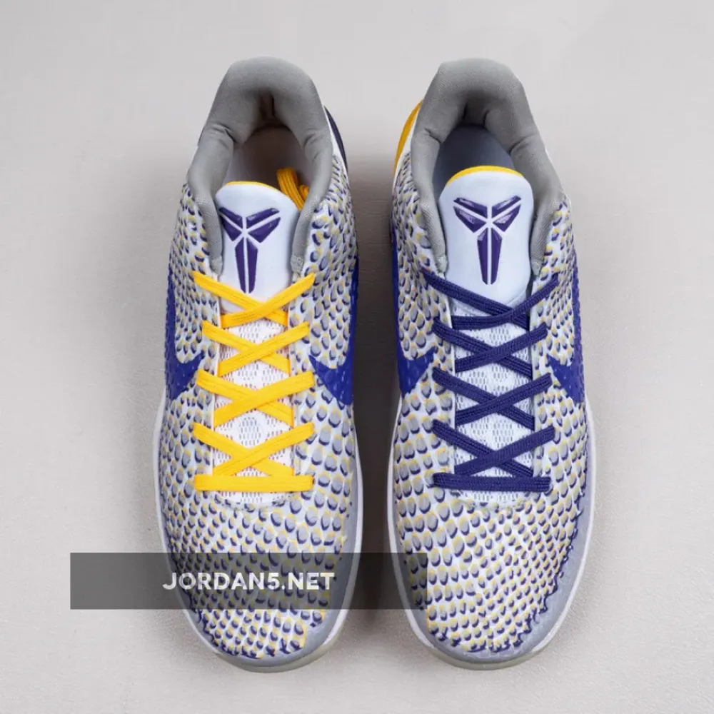 Nike Kobe 6 Protro ‘3D Lakers’ White/Del Sol/Club Purple CW2190-101 cw2190-101