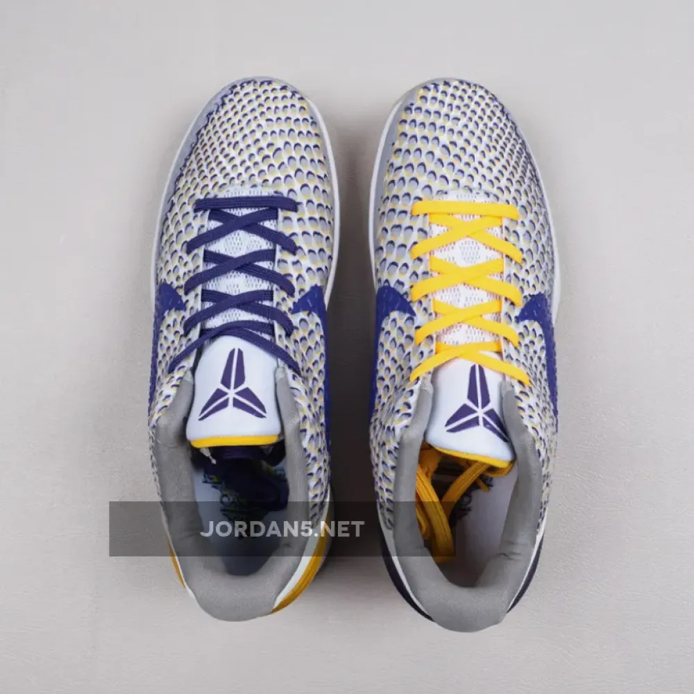 Nike Kobe 6 Protro ‘3D Lakers’ White/Del Sol/Club Purple CW2190-101 cw2190-101