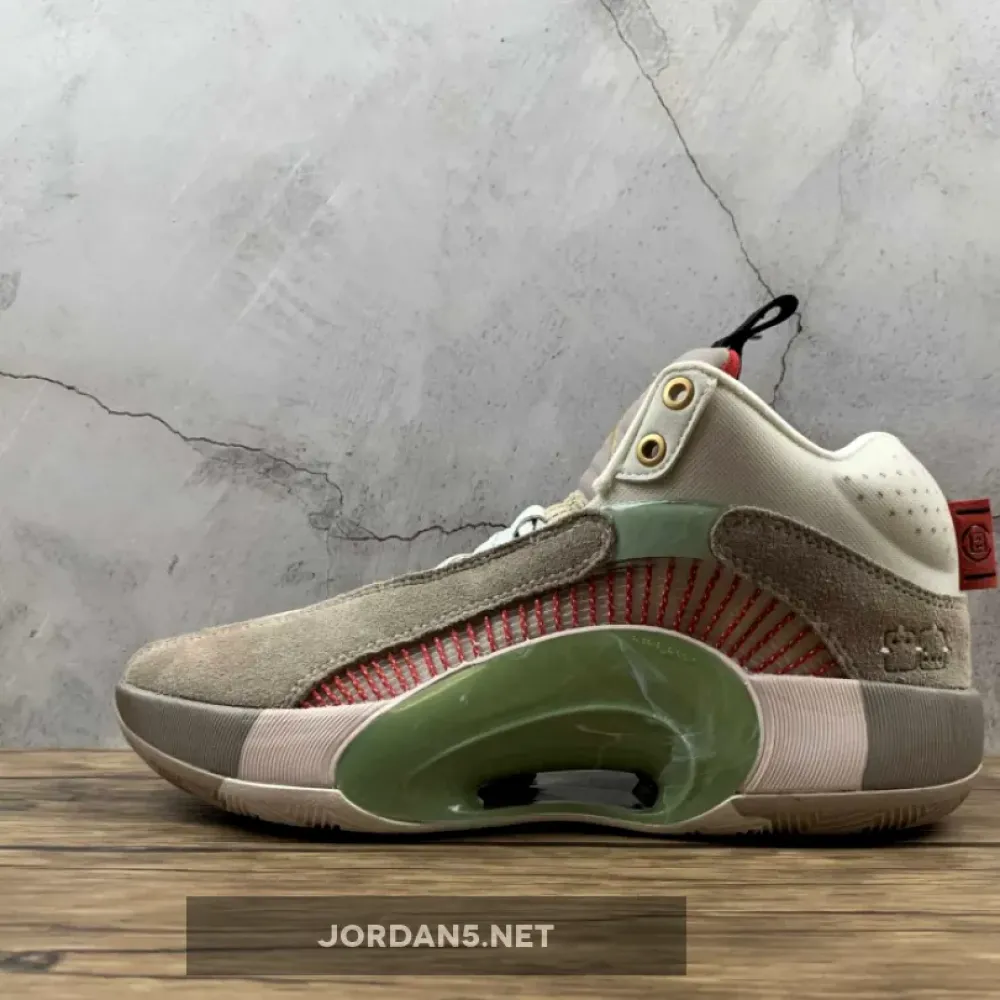 Clot x Air Jordan 35 Sepia Stone/Metallic Gold-Desert Sand  DD9322-200