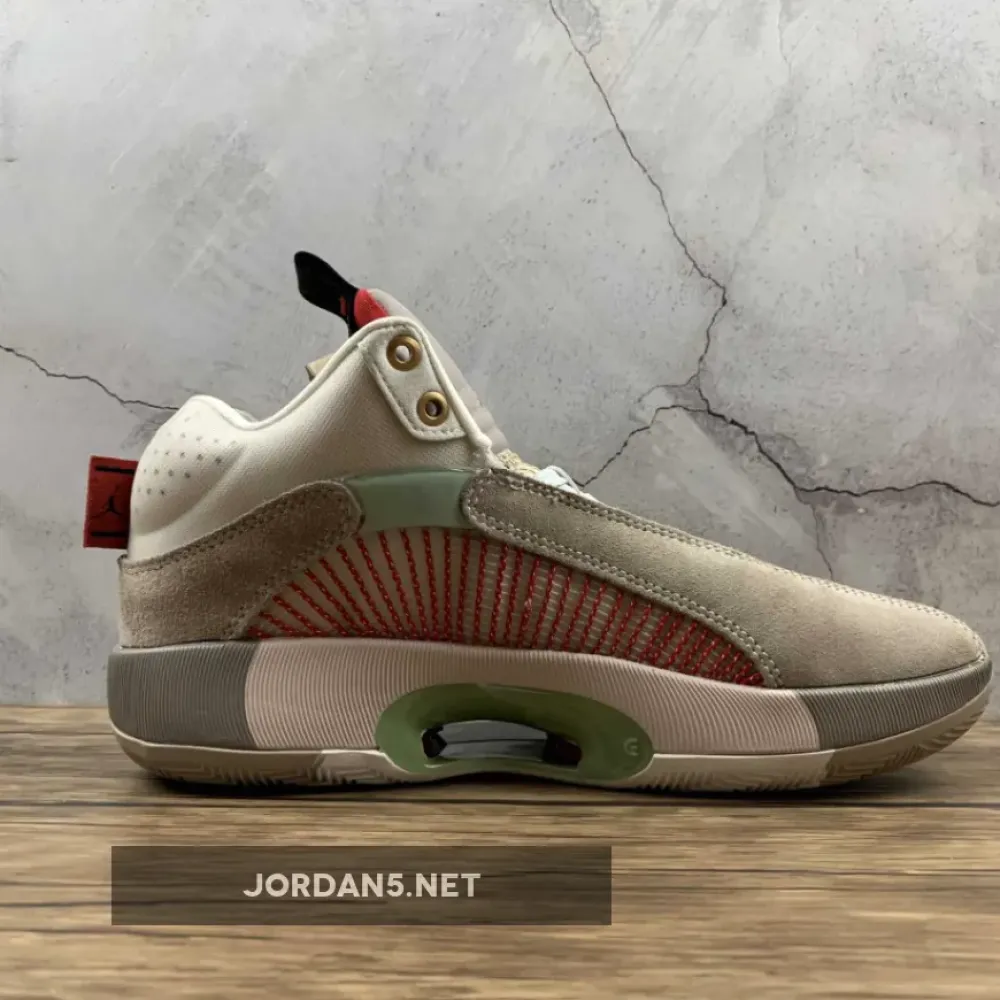 Clot x Air Jordan 35 Sepia Stone/Metallic Gold-Desert Sand  DD9322-200