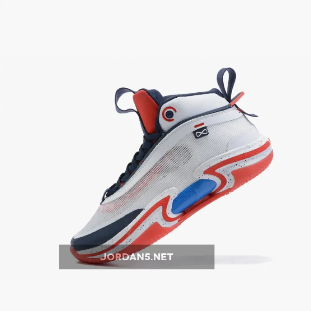 Air Jordan 36 White Red Blue Navy