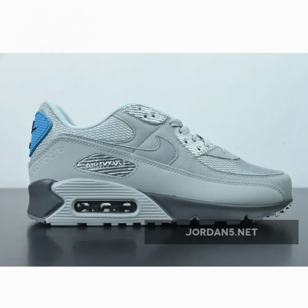 Nike Air Max 90 “Moscow” Smoke Grey/Infrared-Laser Blue DC4466-001