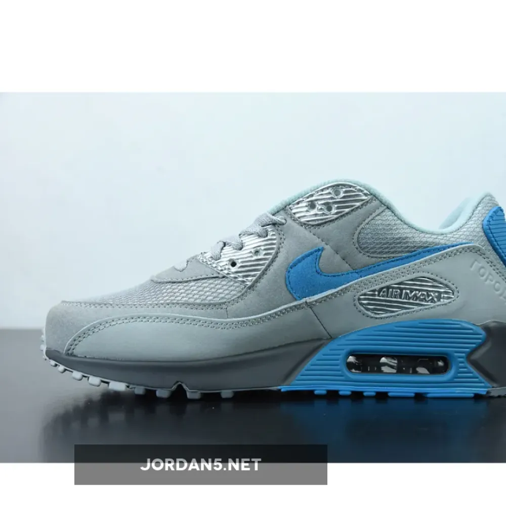 Nike Air Max 90 “Moscow” Smoke Grey/Infrared-Laser Blue DC4466-001