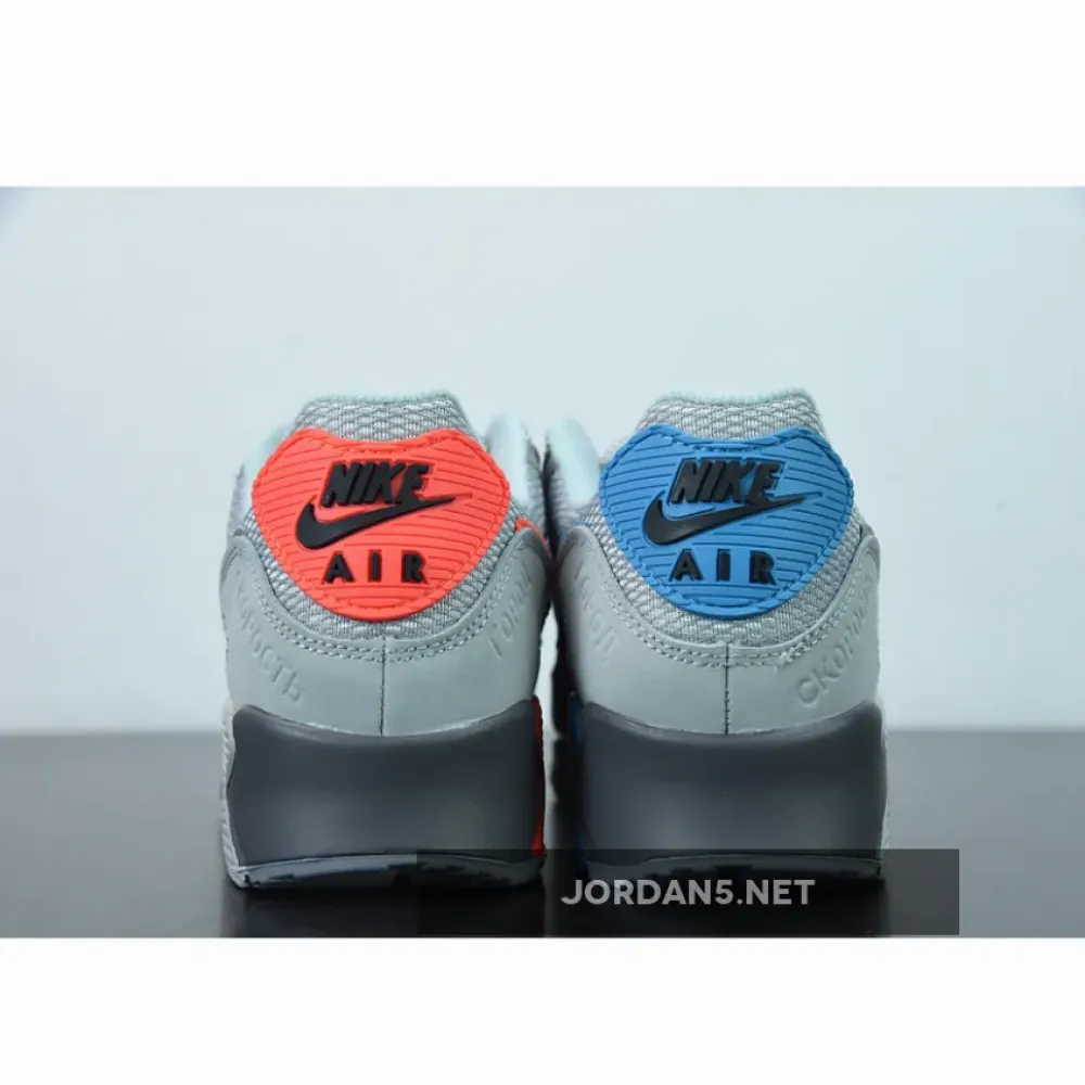 Nike Air Max 90 “Moscow” Smoke Grey/Infrared-Laser Blue DC4466-001