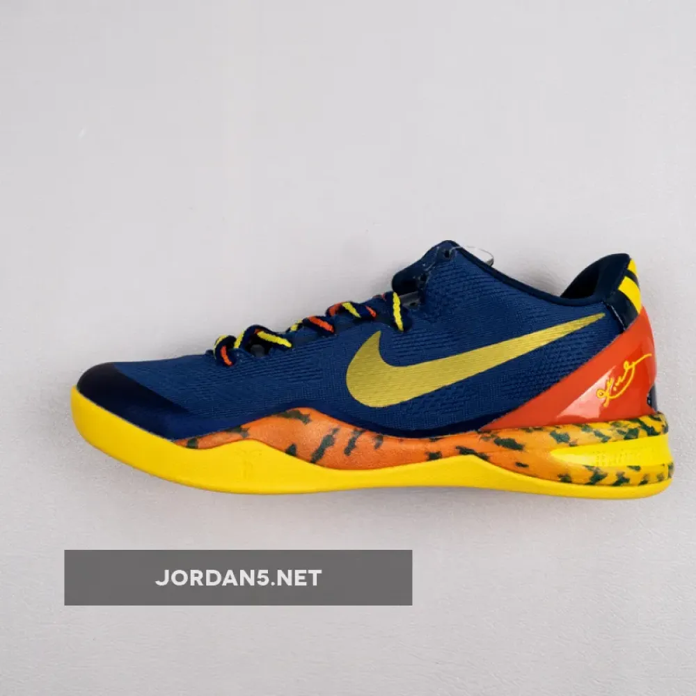 Nike Kobe 8 System ‘Barcelona’ Deep Royal/Team Orange  555035-402