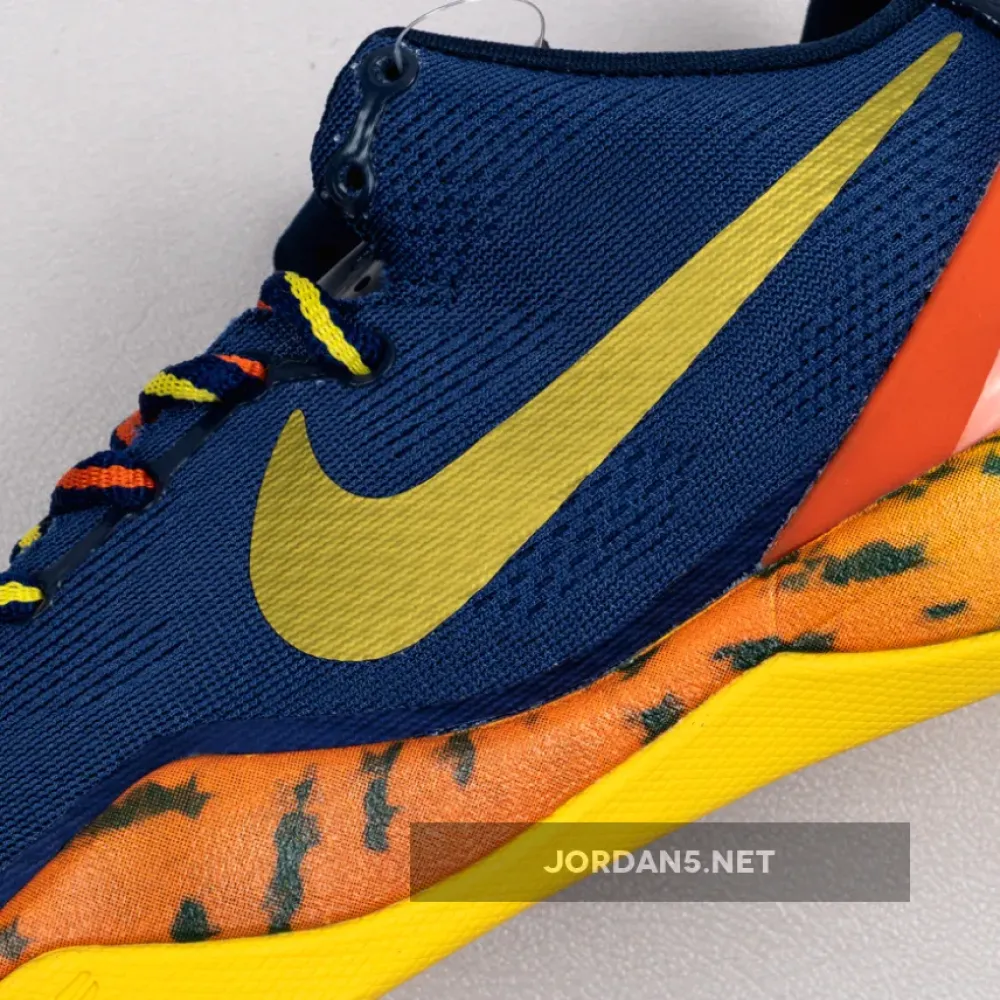 Nike Kobe 8 System ‘Barcelona’ Deep Royal/Team Orange  555035-402