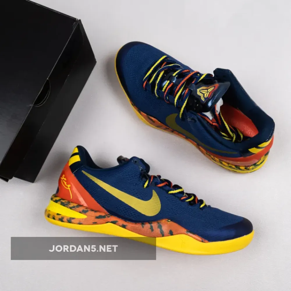 Nike Kobe 8 System ‘Barcelona’ Deep Royal/Team Orange  555035-402
