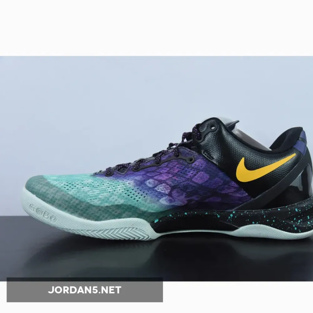 Nike Kobe 8 System ‘Easter’ Fiberglass/Court Purple-Black-Laser Purple  555035-302