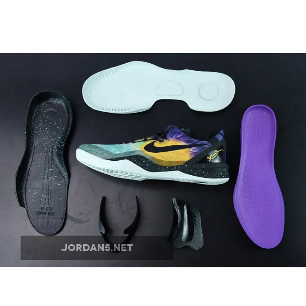Nike Kobe 8 System ‘Easter’ Fiberglass/Court Purple-Black-Laser Purple  555035-302