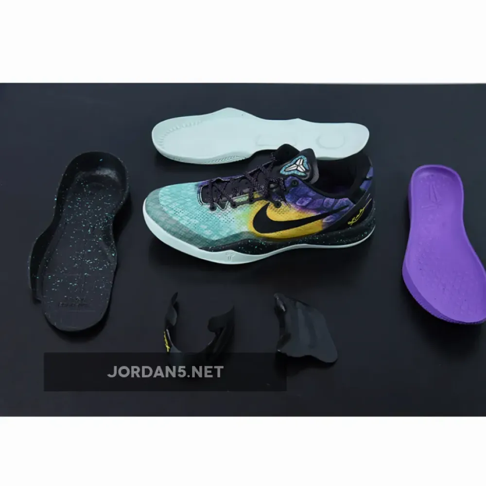 Nike Kobe 8 System ‘Easter’ Fiberglass/Court Purple-Black-Laser Purple  555035-302