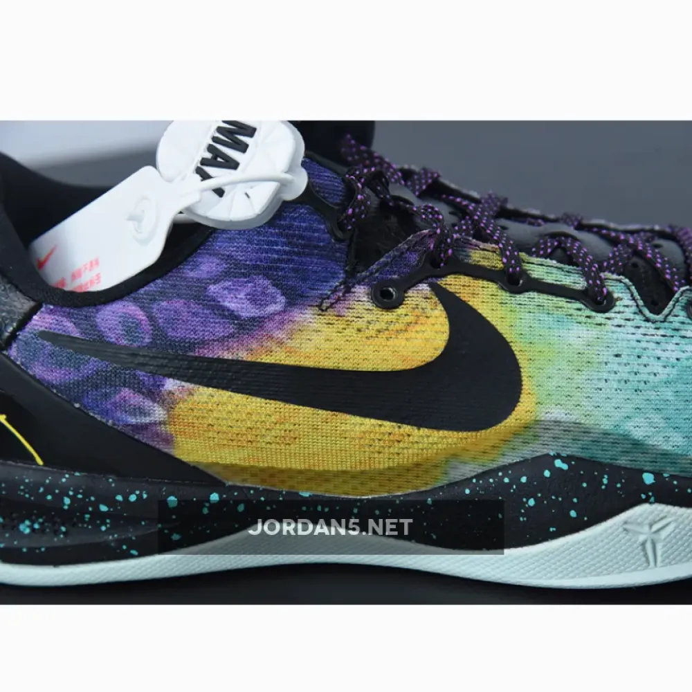 Nike Kobe 8 System ‘Easter’ Fiberglass/Court Purple-Black-Laser Purple  555035-302