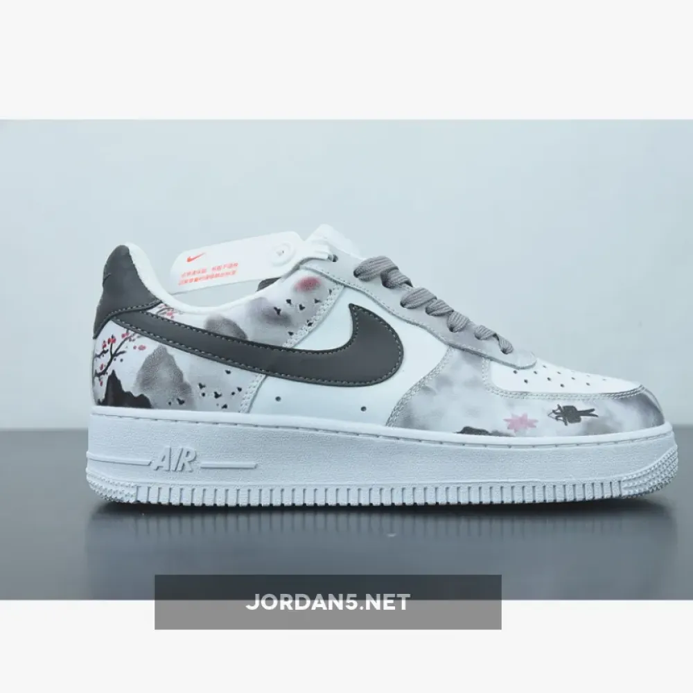 Custom Nike Air Force 1 Low White Black  DH2920-111