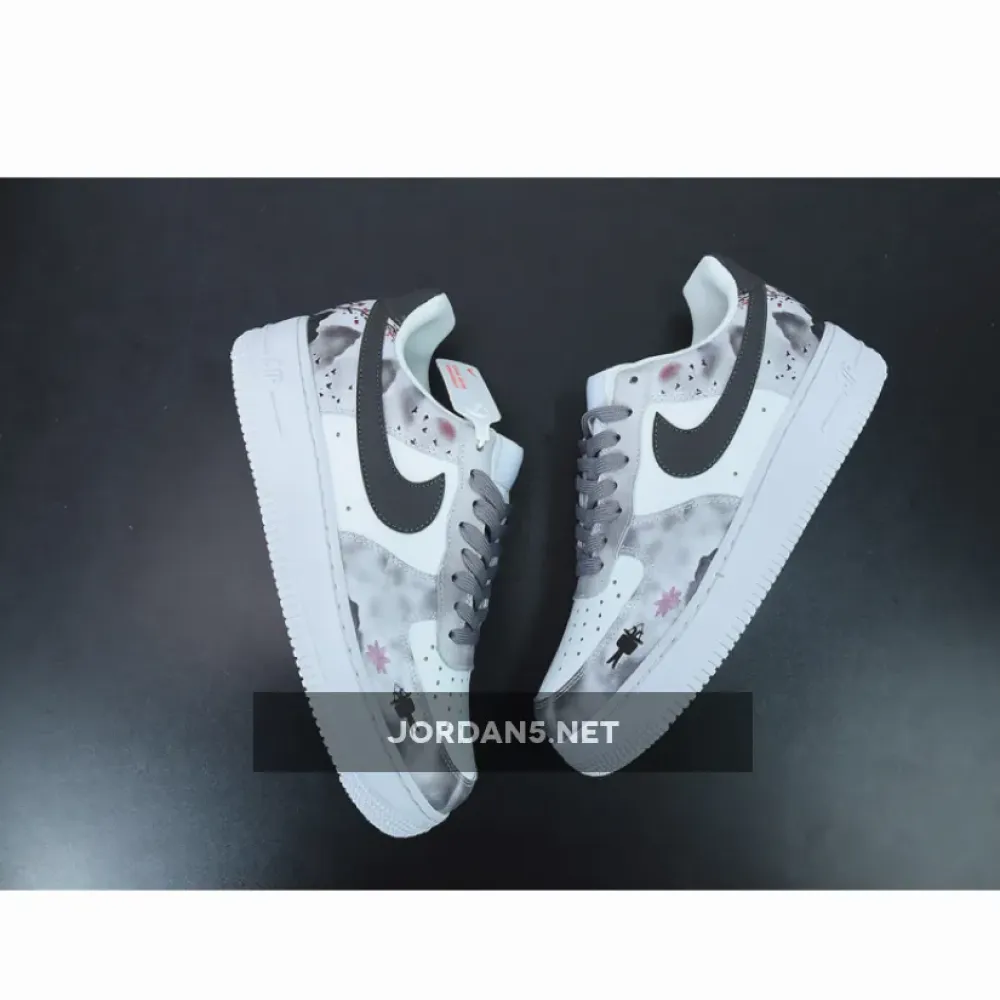 Custom Nike Air Force 1 Low White Black  DH2920-111