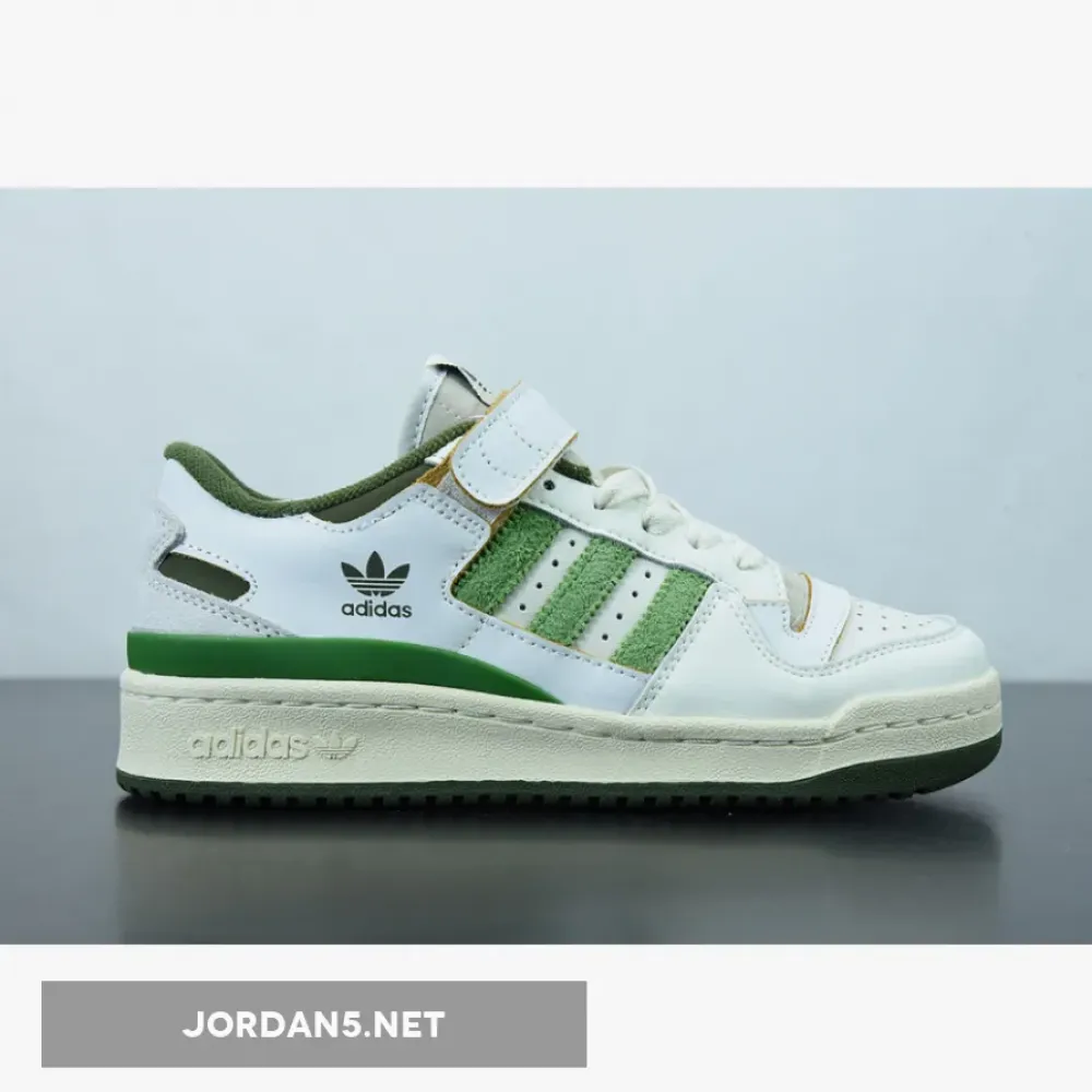 adidas Forum 84 Low White/Crew Green-Wild Pine  FY8683