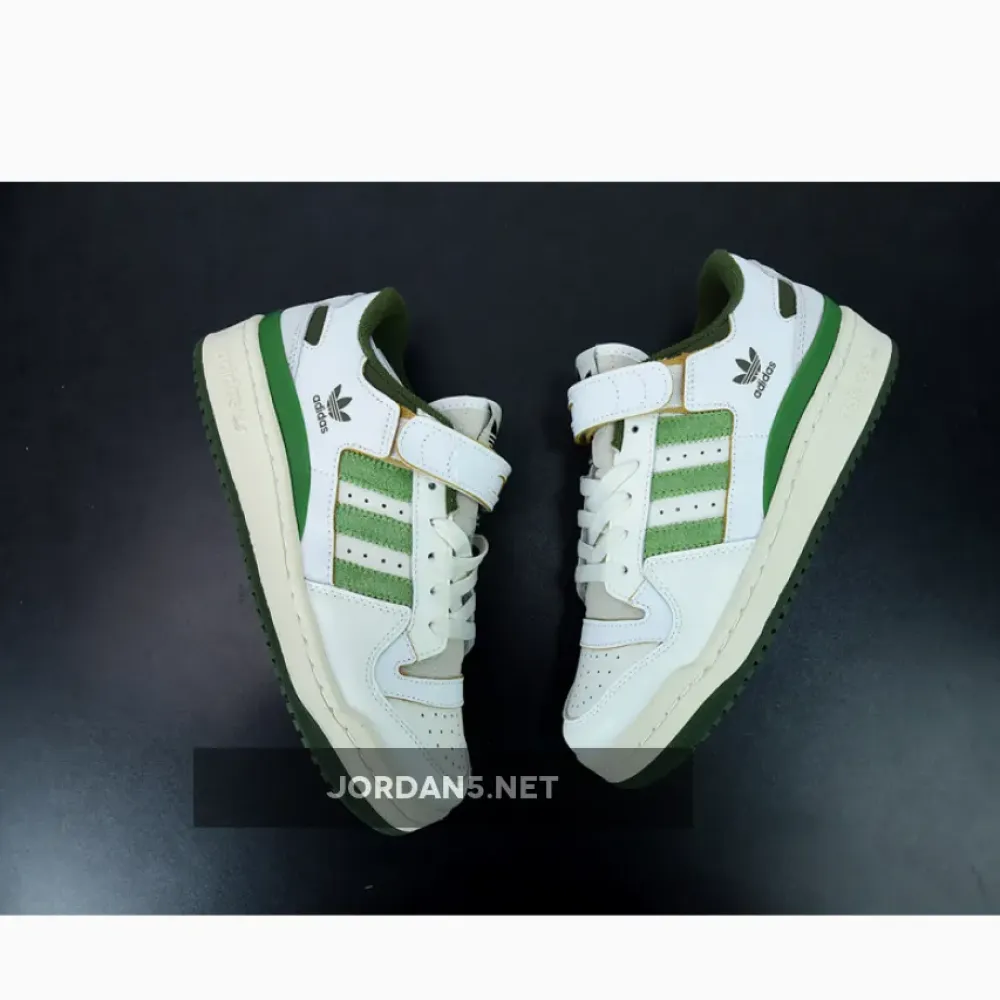 adidas Forum 84 Low White/Crew Green-Wild Pine  FY8683