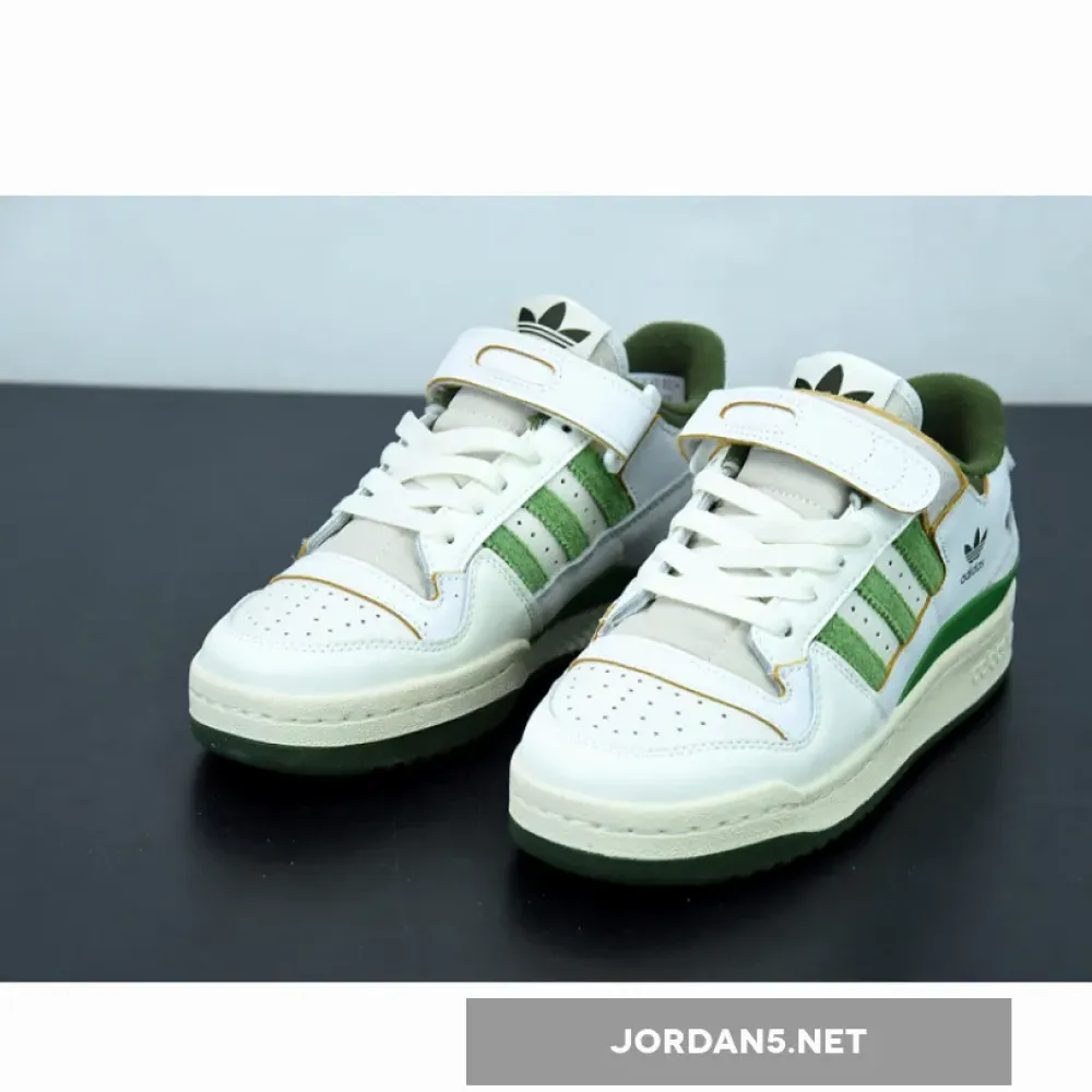 adidas Forum 84 Low White/Crew Green-Wild Pine  FY8683