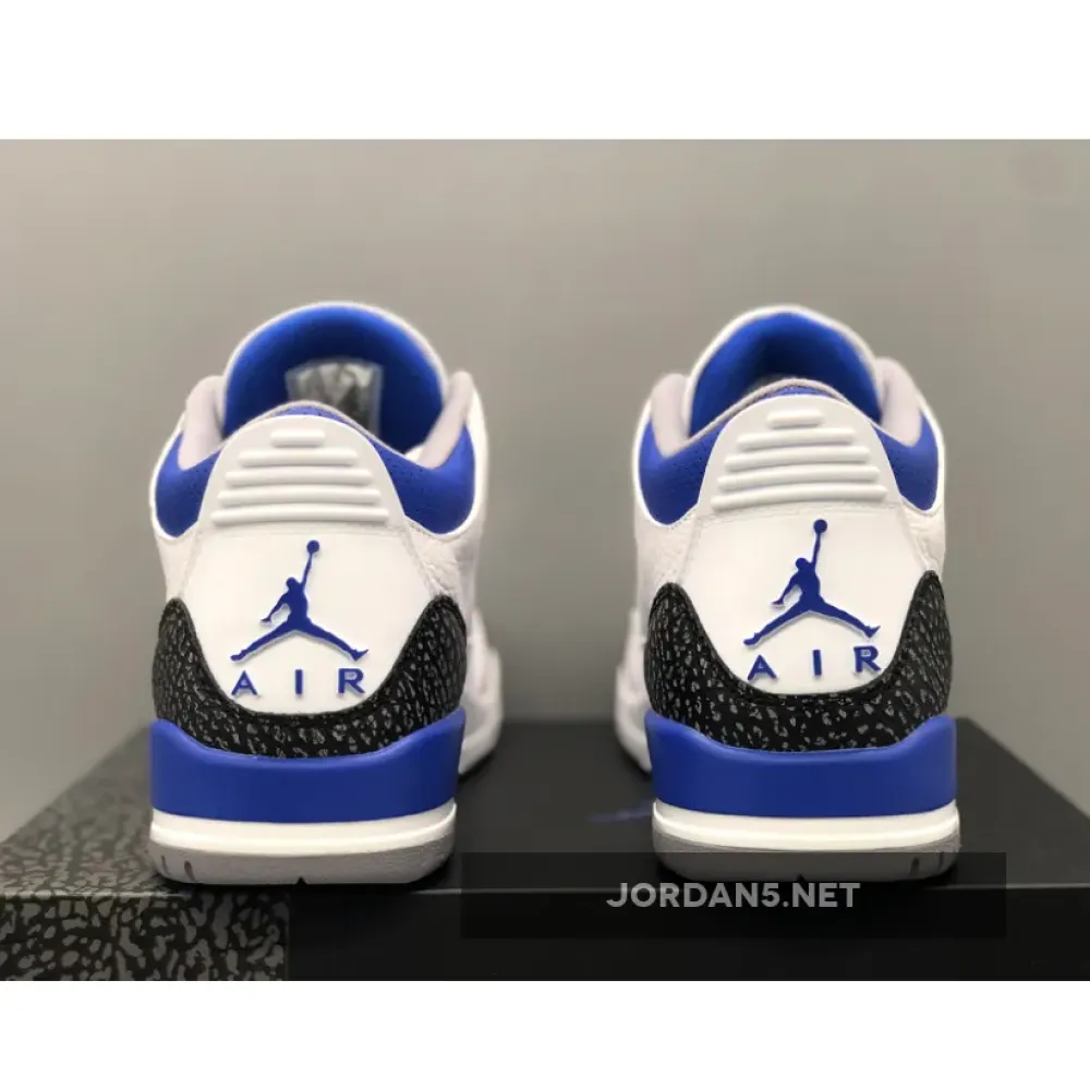 Air Jordan 3 White/Black-Cement Grey-Racer Blue  CT8532-145