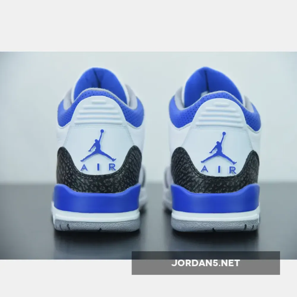 Air Jordan 3 White/Black-Cement Grey-Racer Blue  CT8532-145