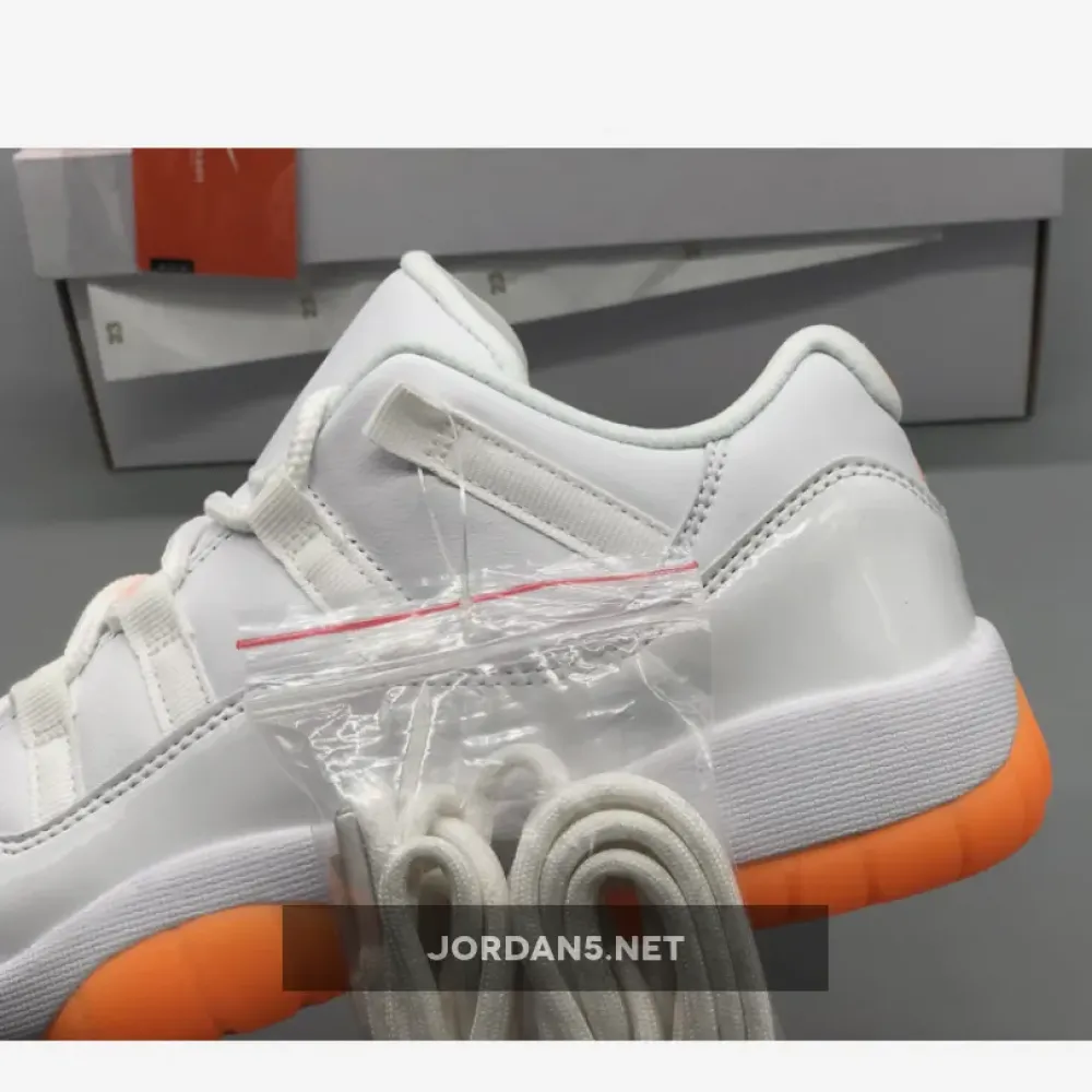 Air Jordan 11 Low White/Bright Citrus  AH7860-139