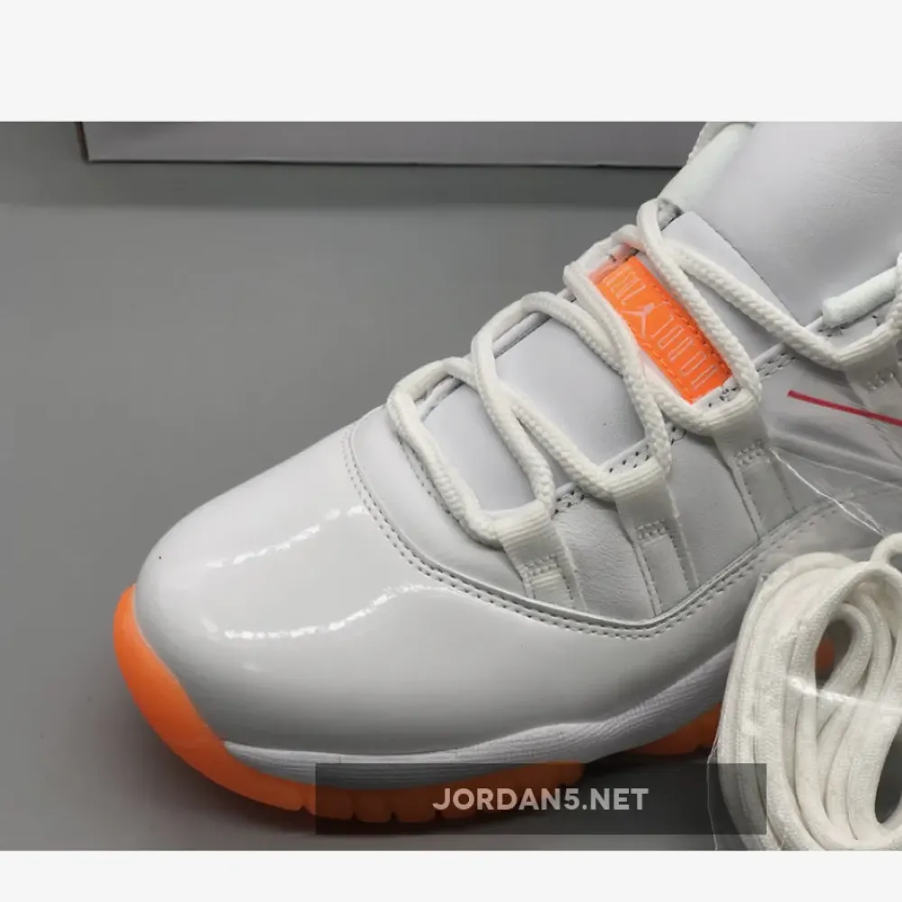 Air Jordan 11 Low White/Bright Citrus  AH7860-139