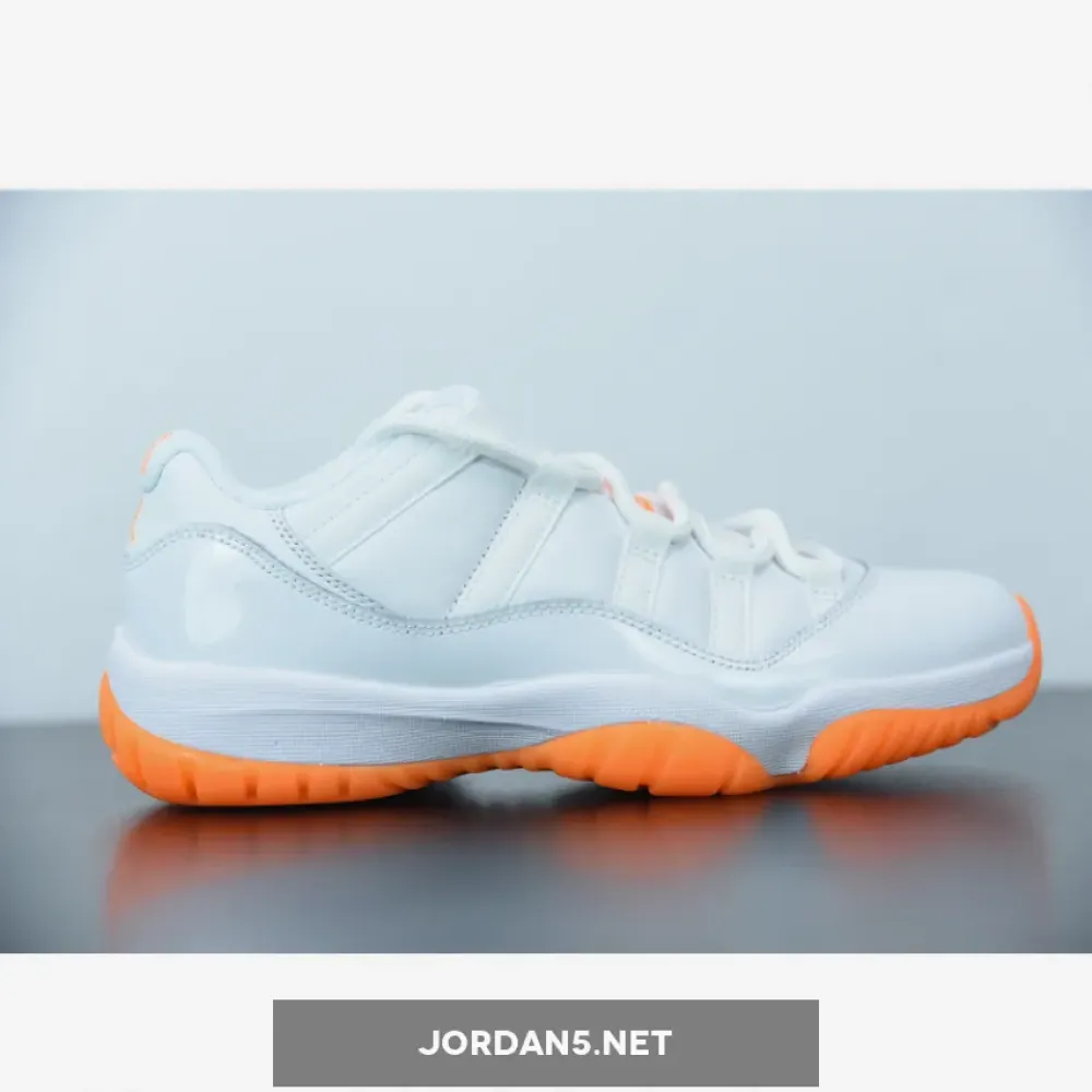 Air Jordan 11 Low White/Bright Citrus  AH7860-139