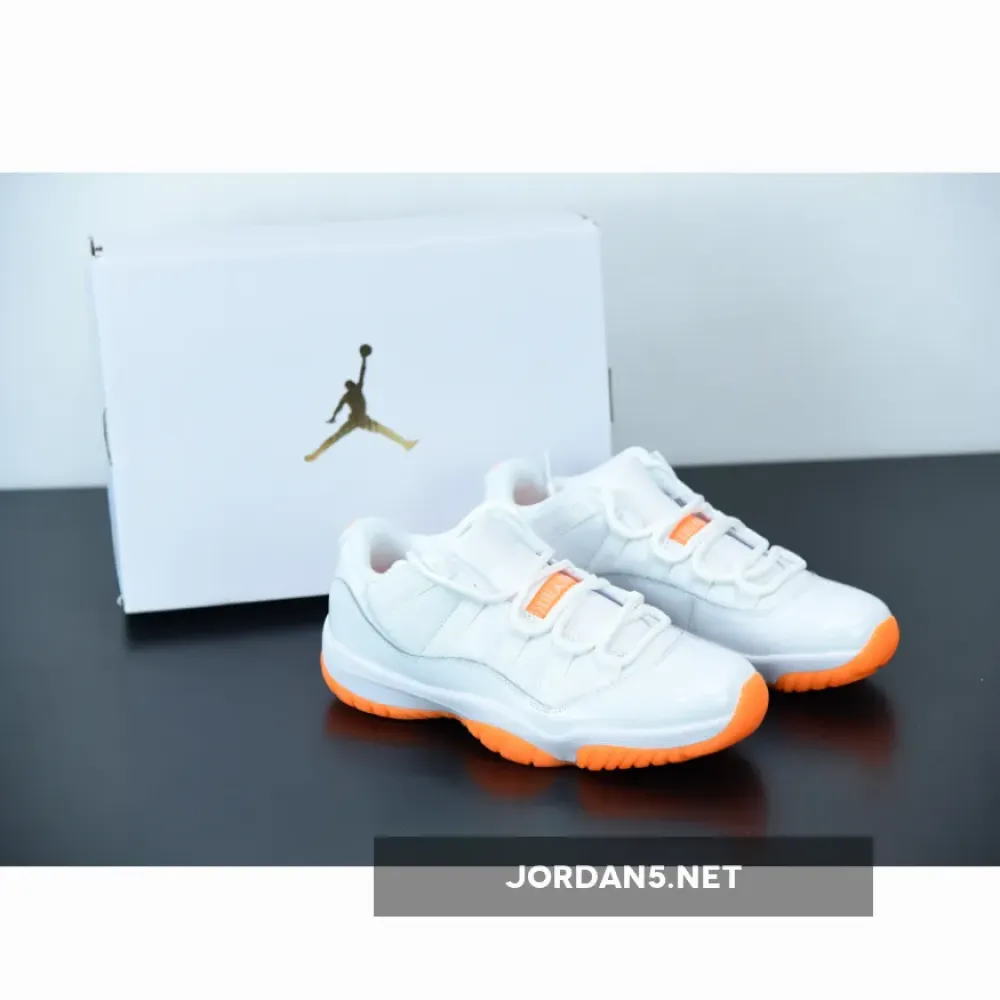 Air Jordan 11 Low White/Bright Citrus  AH7860-139