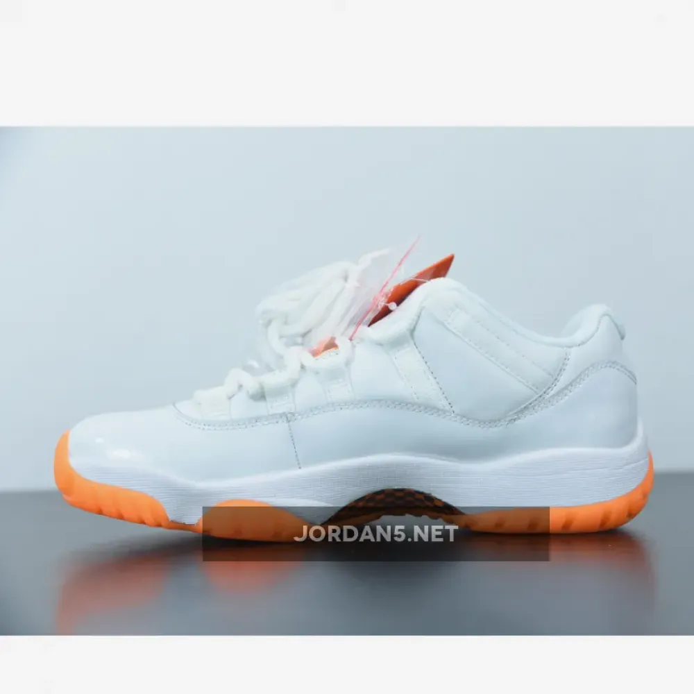 Air Jordan 11 Low White/Bright Citrus  AH7860-139