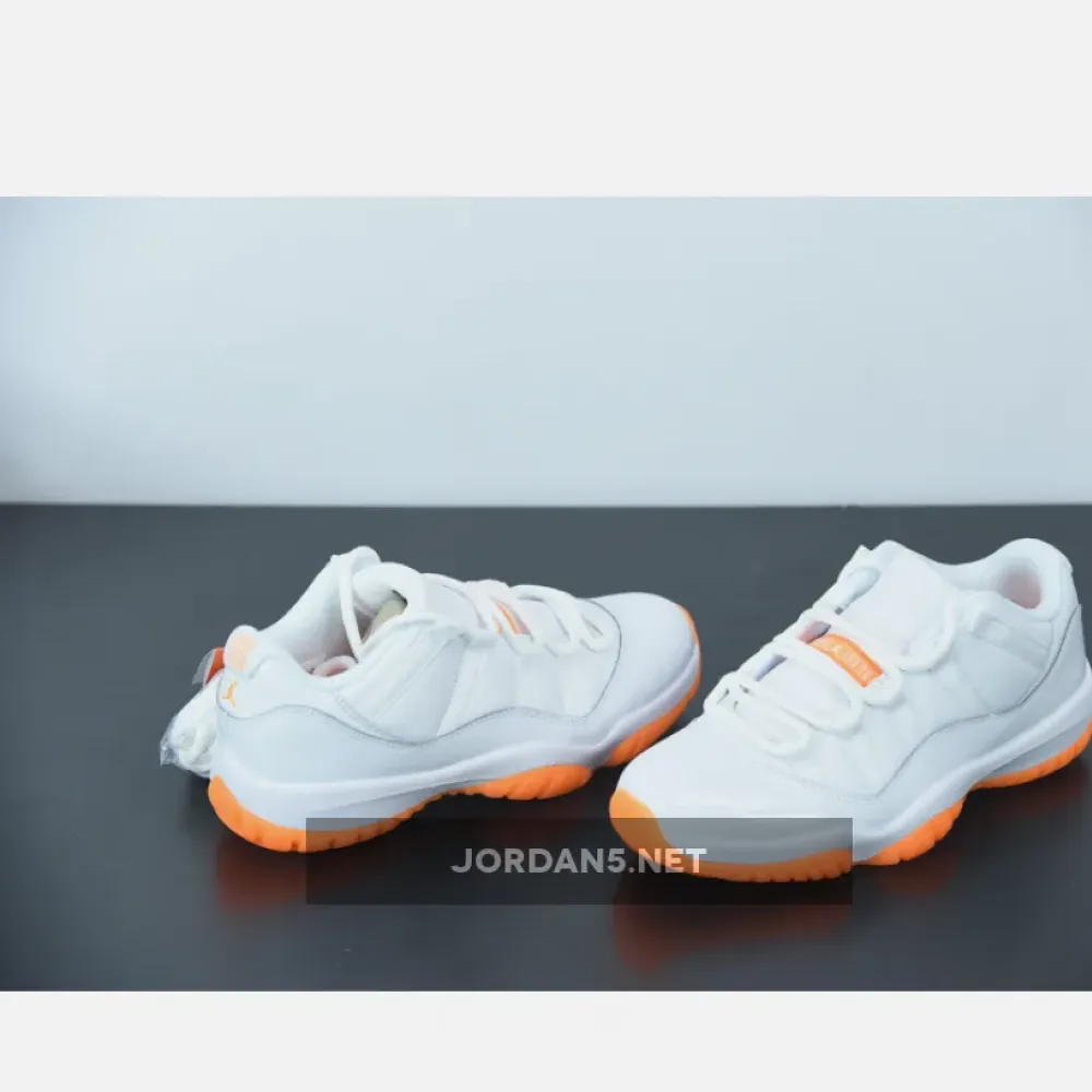 Air Jordan 11 Low White/Bright Citrus  AH7860-139
