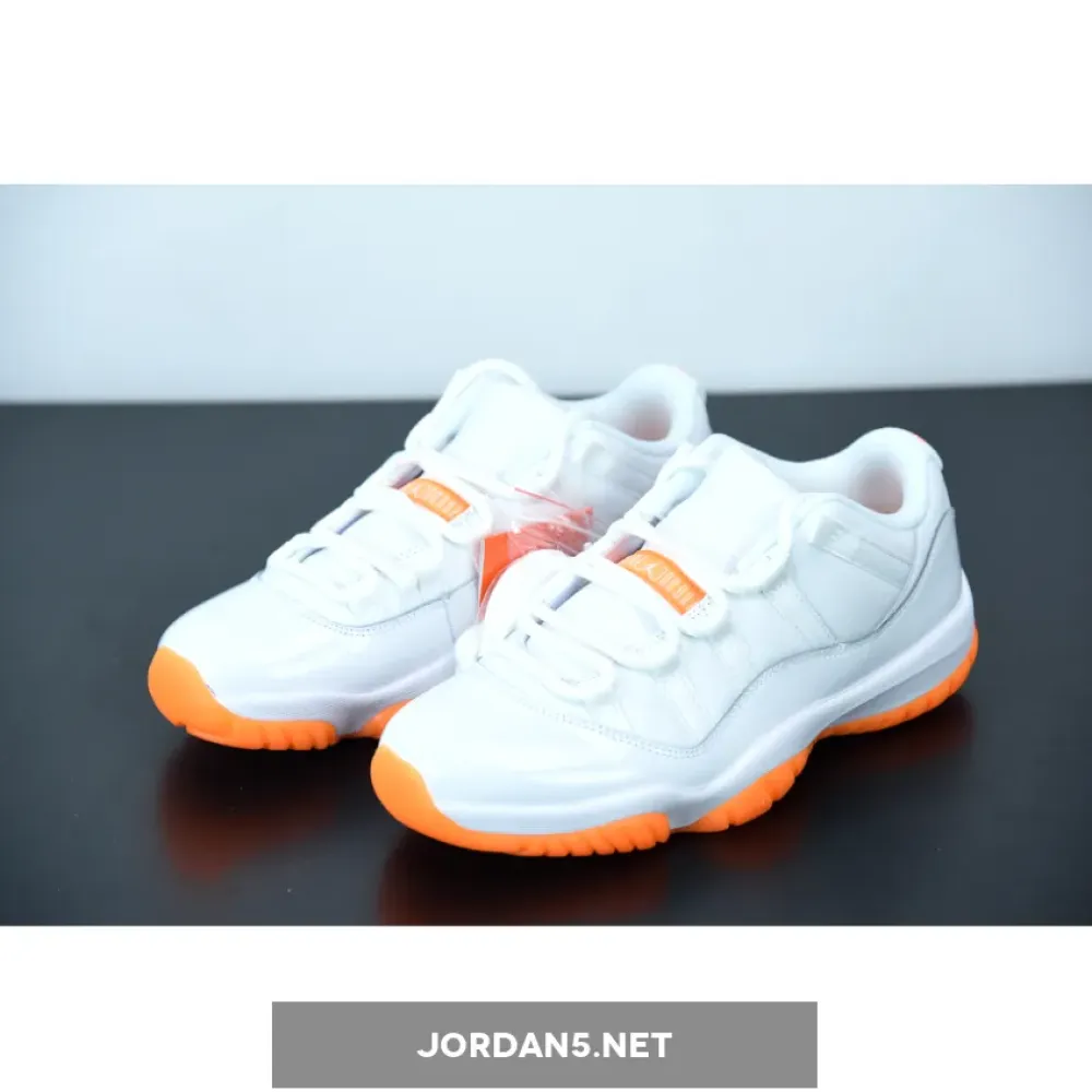 Air Jordan 11 Low White/Bright Citrus  AH7860-139