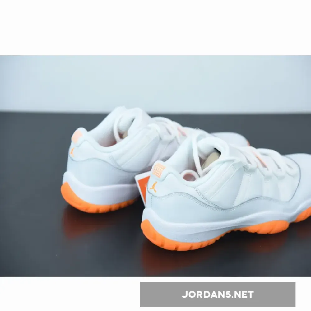 Air Jordan 11 Low White/Bright Citrus  AH7860-139