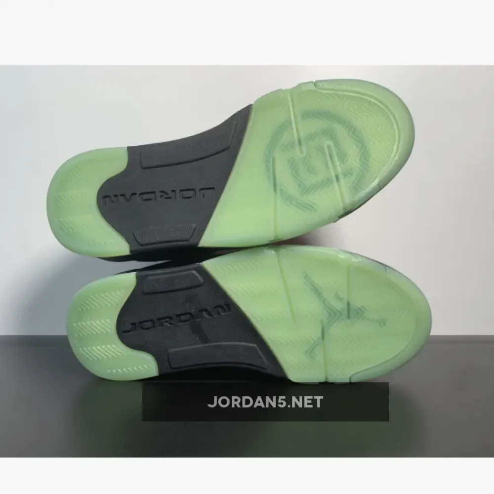 Clot x Air Jordan 5 Low Black Red Volt  DM4640-036