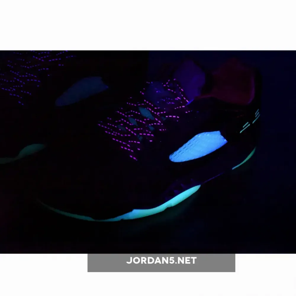 Clot x Air Jordan 5 Low Black Red Volt  DM4640-036