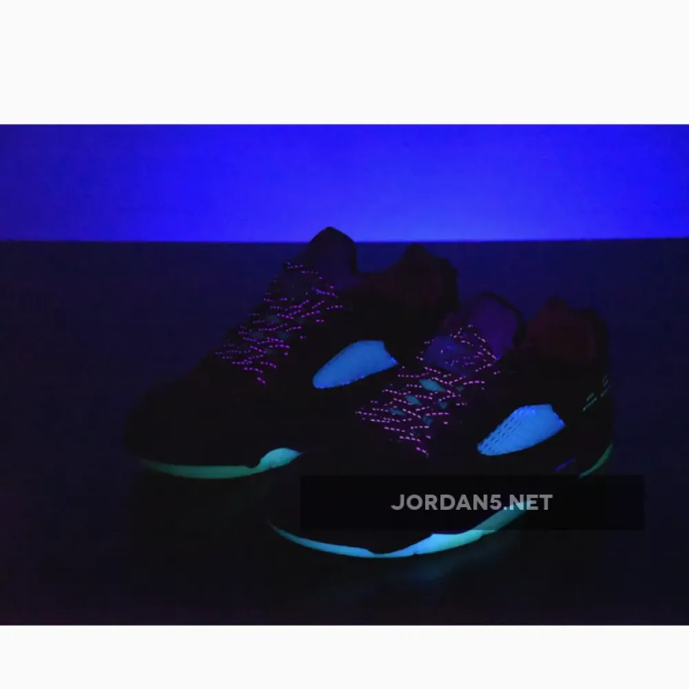 Clot x Air Jordan 5 Low Black Red Volt  DM4640-036