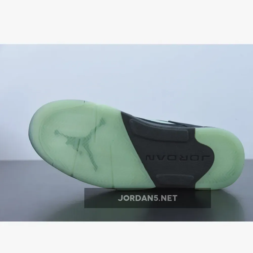 Clot x Air Jordan 5 Low Black Red Volt  DM4640-036