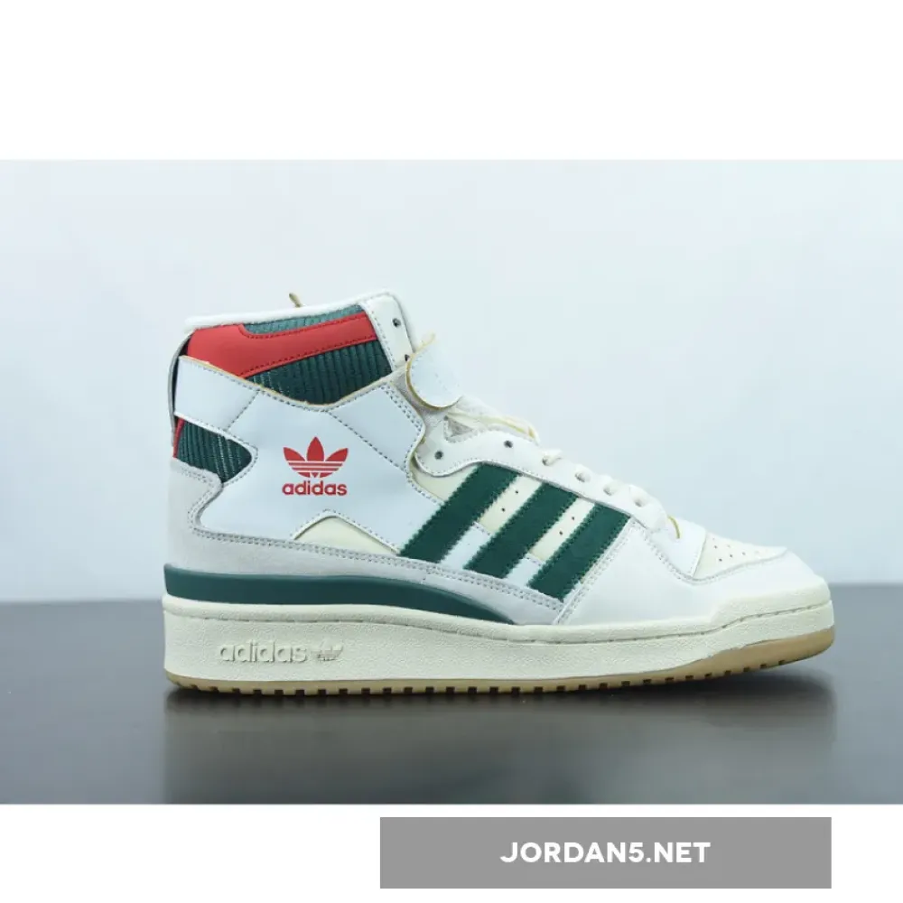 adidas Forum 84 High White Green Red  GX9055