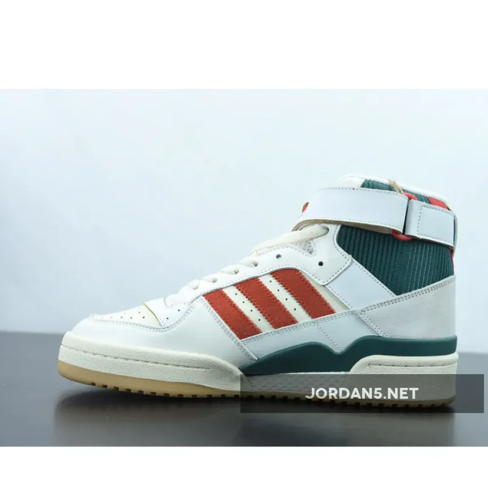 adidas Forum 84 High White Green Red  GX9055