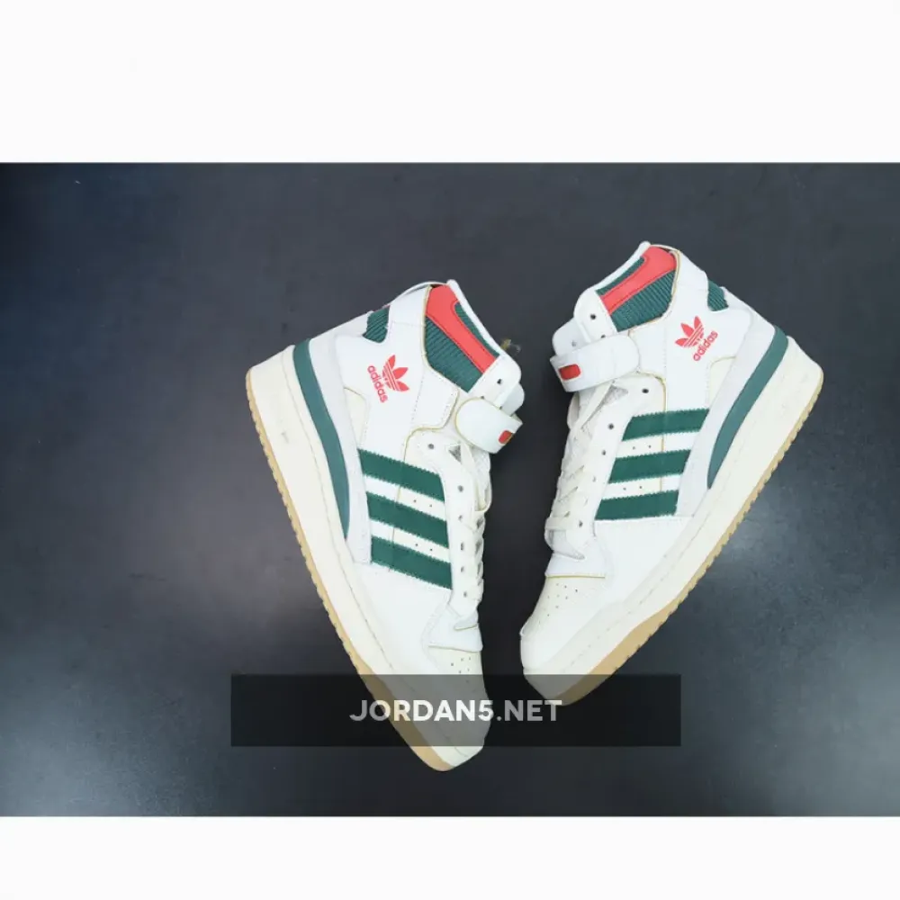 adidas Forum 84 High White Green Red  GX9055