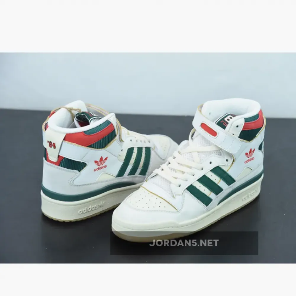 adidas Forum 84 High White Green Red  GX9055