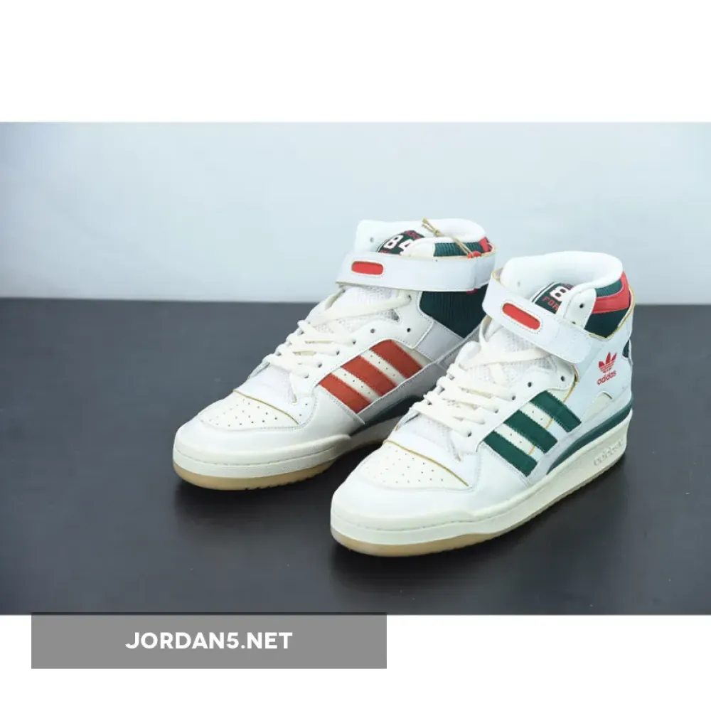 adidas Forum 84 High White Green Red  GX9055