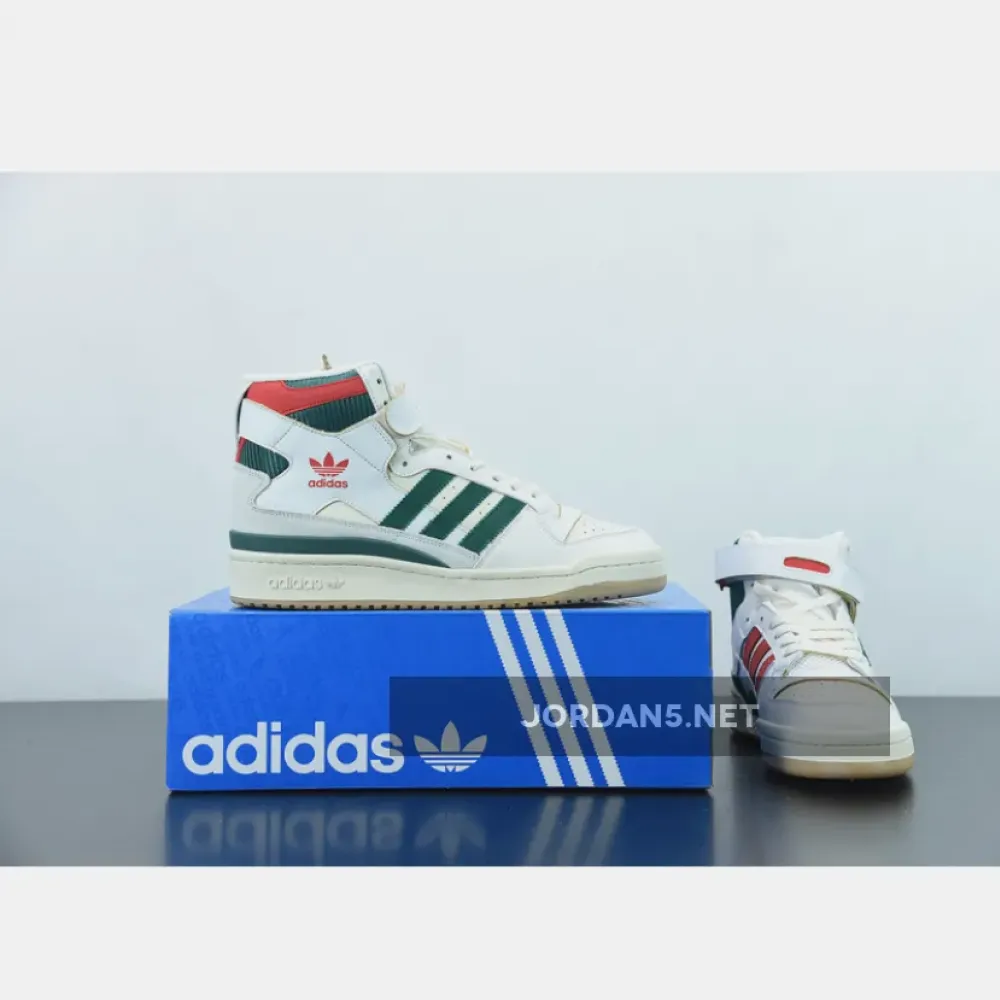 adidas Forum 84 High White Green Red  GX9055