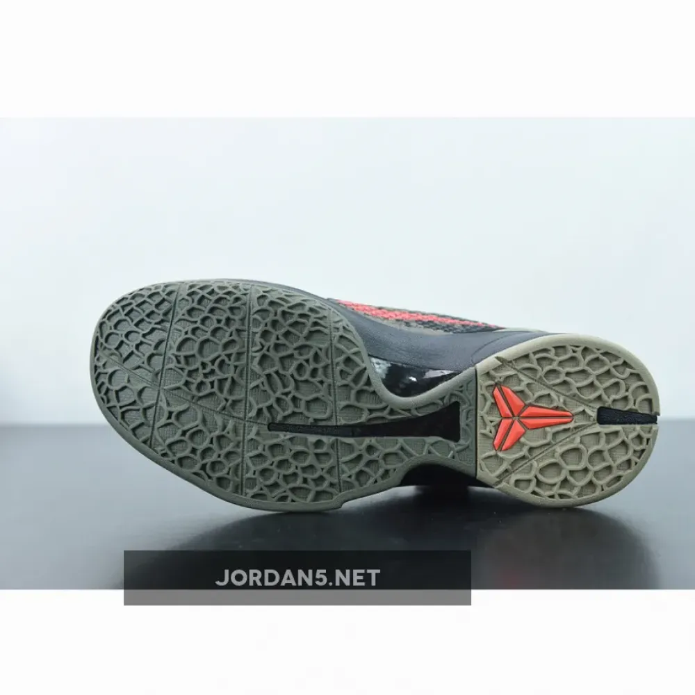 Nike Zoom Kobe VI ‘Italian Camo’ Black/Khaki-Olive-Crimson 429659-900