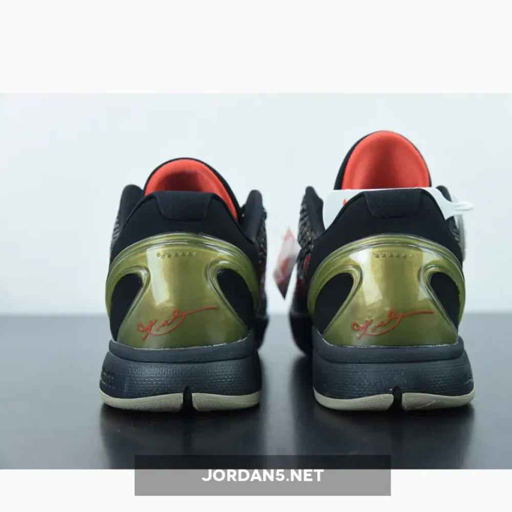 Nike Zoom Kobe VI ‘Italian Camo’ Black/Khaki-Olive-Crimson 429659-900