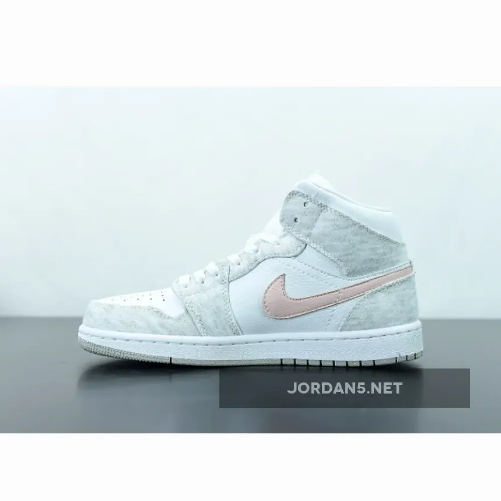 Air Jordan 1 Mid SE Light Iron Ore/Atmosphere-White