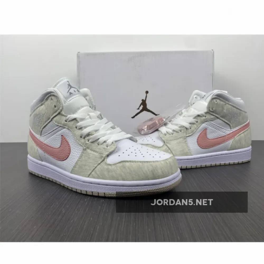 Air Jordan 1 Mid SE Light Iron Ore/Atmosphere-White