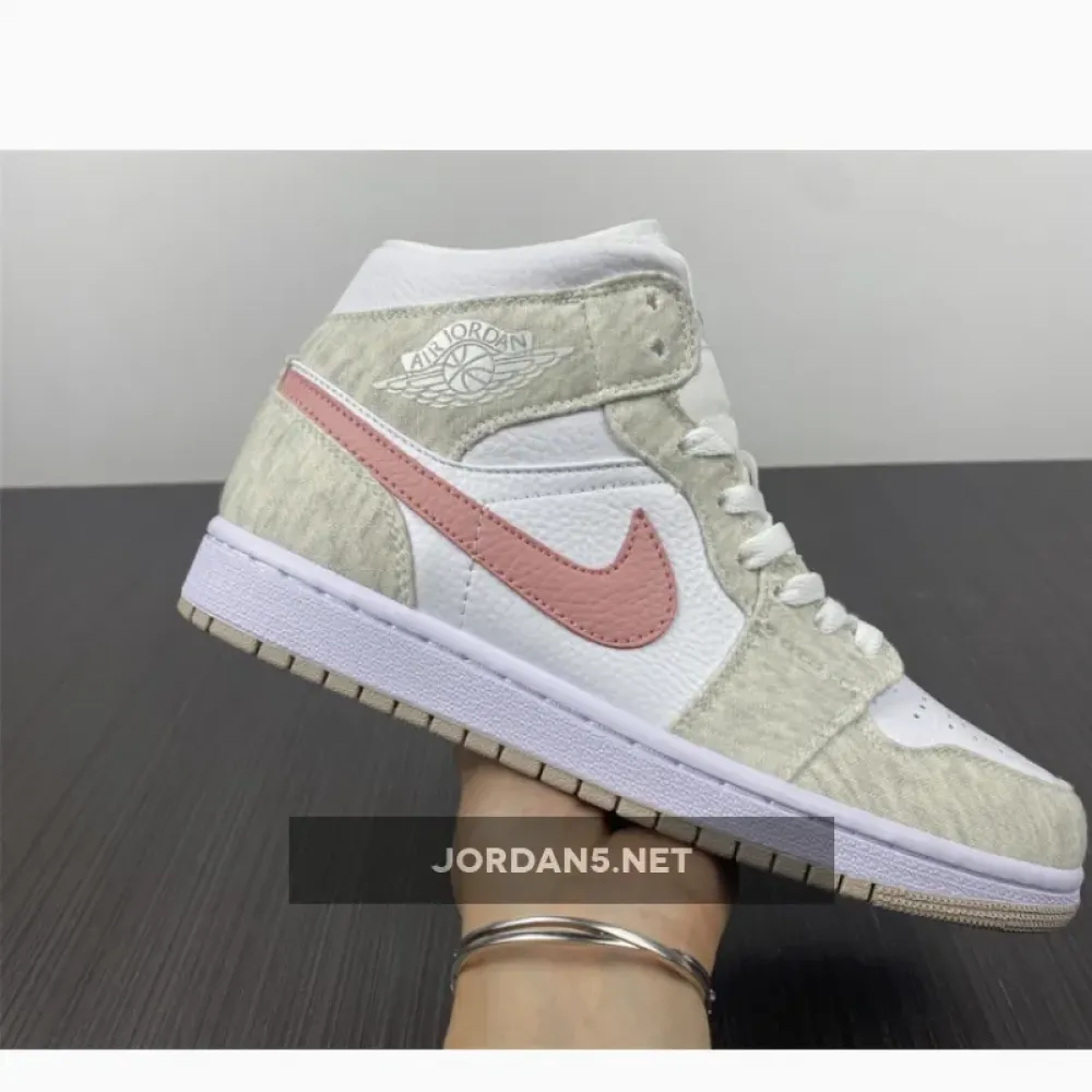 Air Jordan 1 Mid SE Light Iron Ore/Atmosphere-White