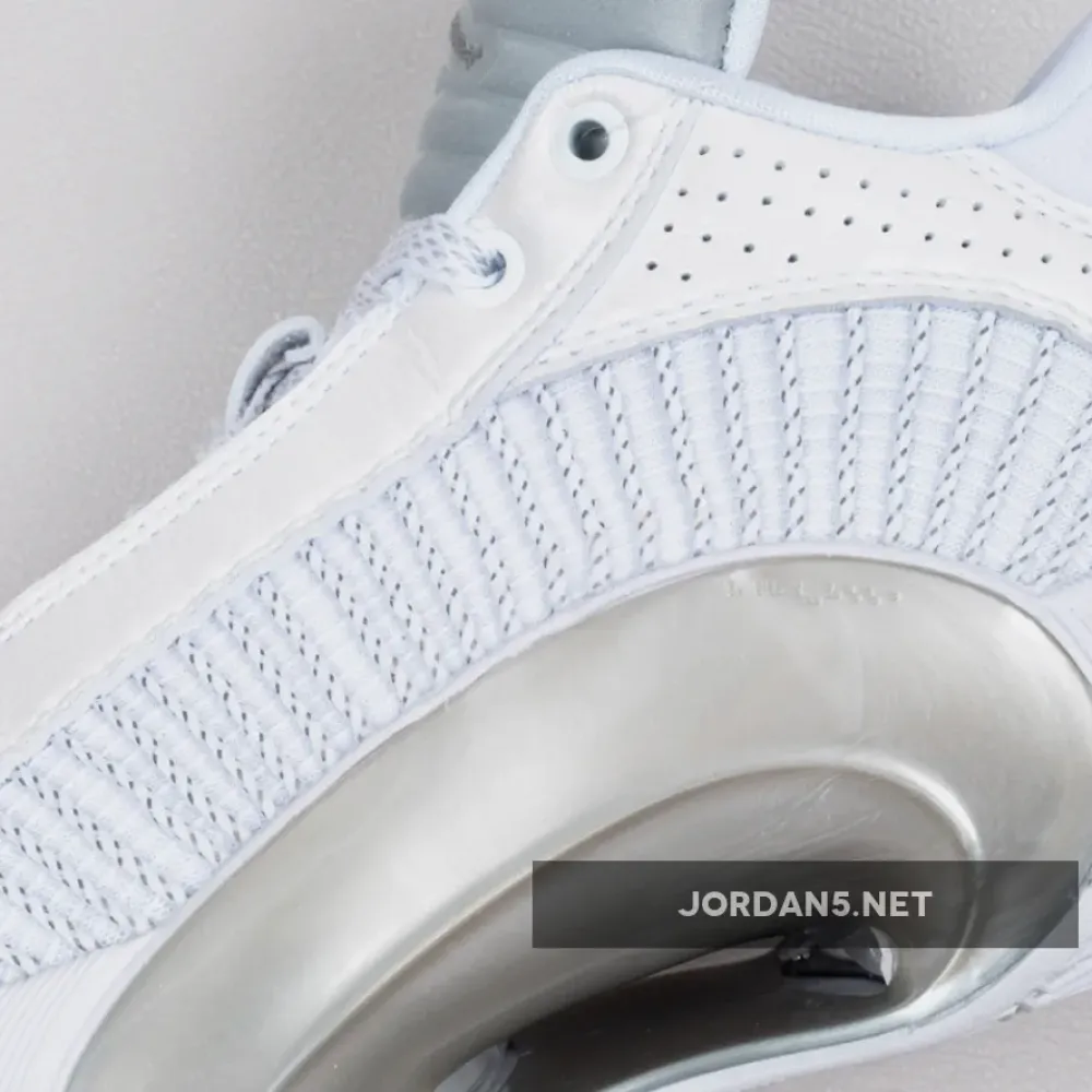Air Jordan 35 Low White/White-Metallic Silver  CW2459-100