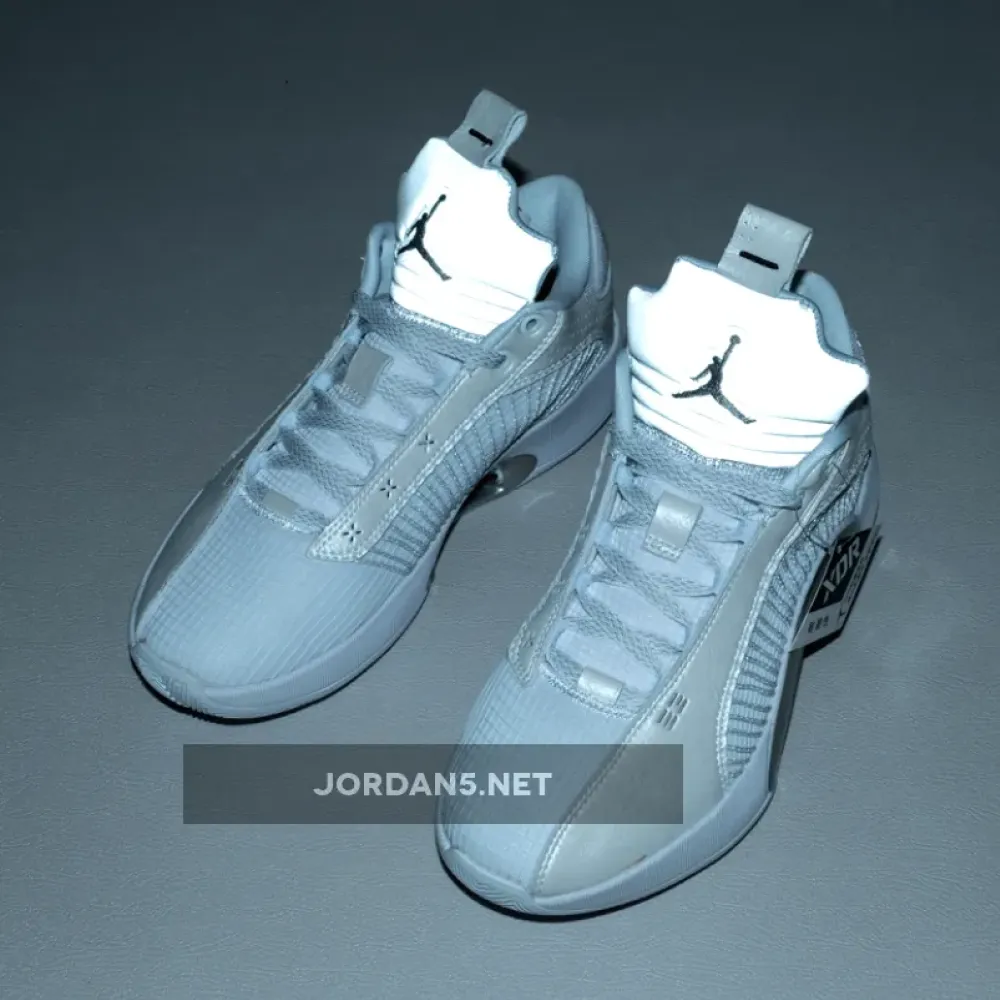 Air Jordan 35 Low White/White-Metallic Silver  CW2459-100