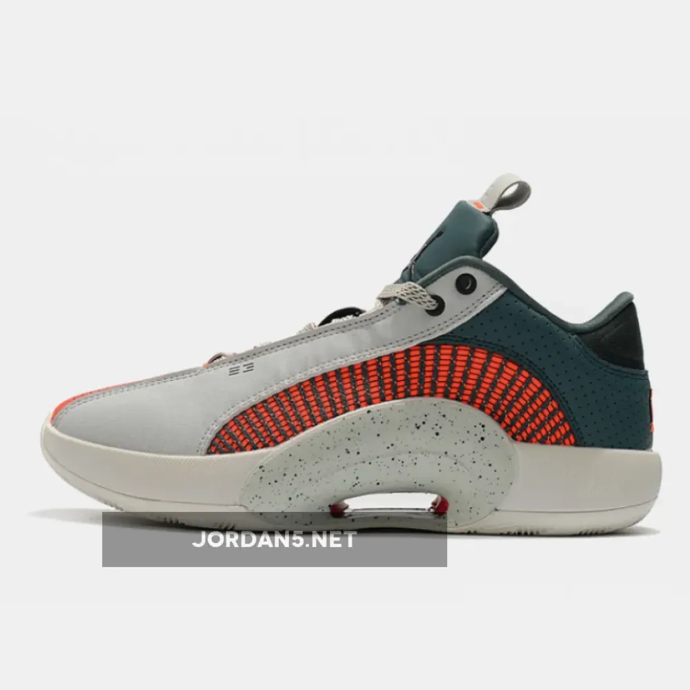 Air Jordan 35 Low Light Grey Red