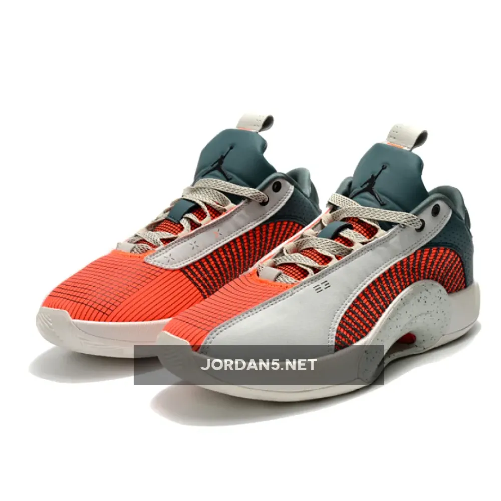 Air Jordan 35 Low Light Grey Red