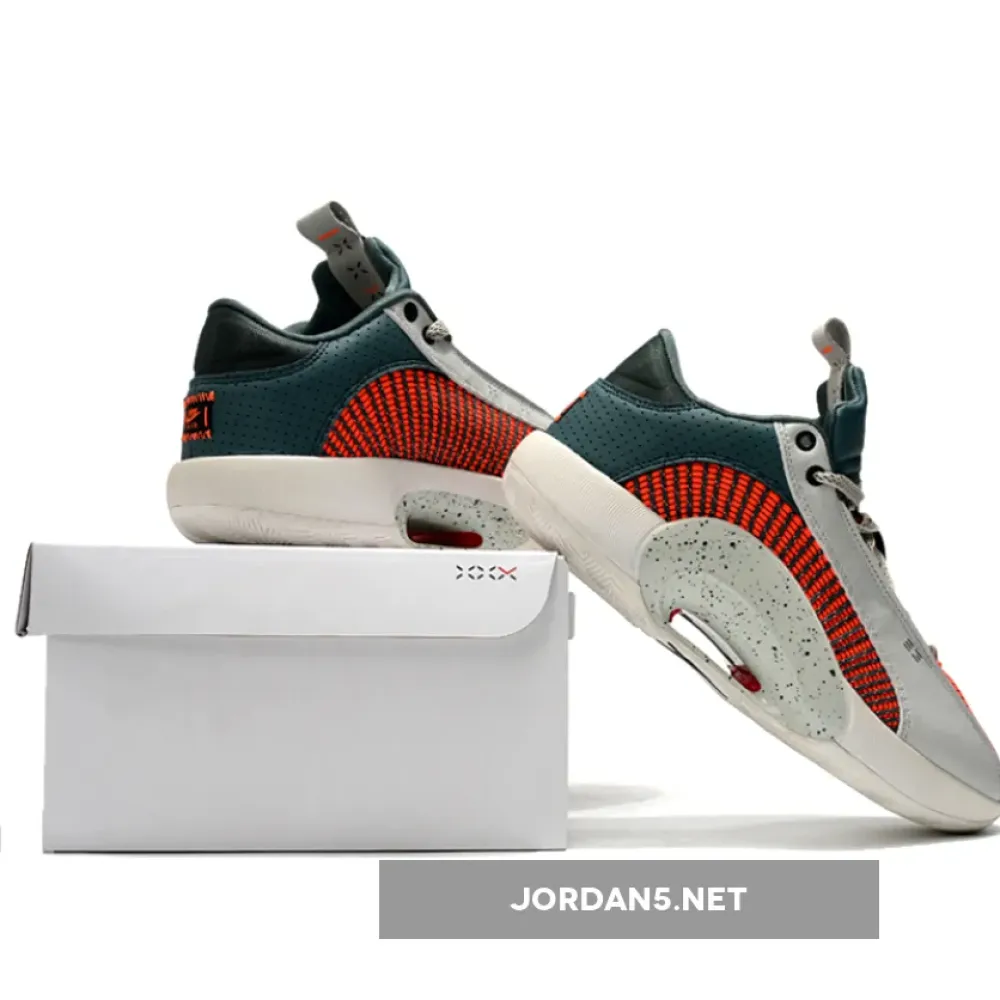 Air Jordan 35 Low Light Grey Red